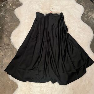 Banana Republic Flowing Black A-Line Skirt